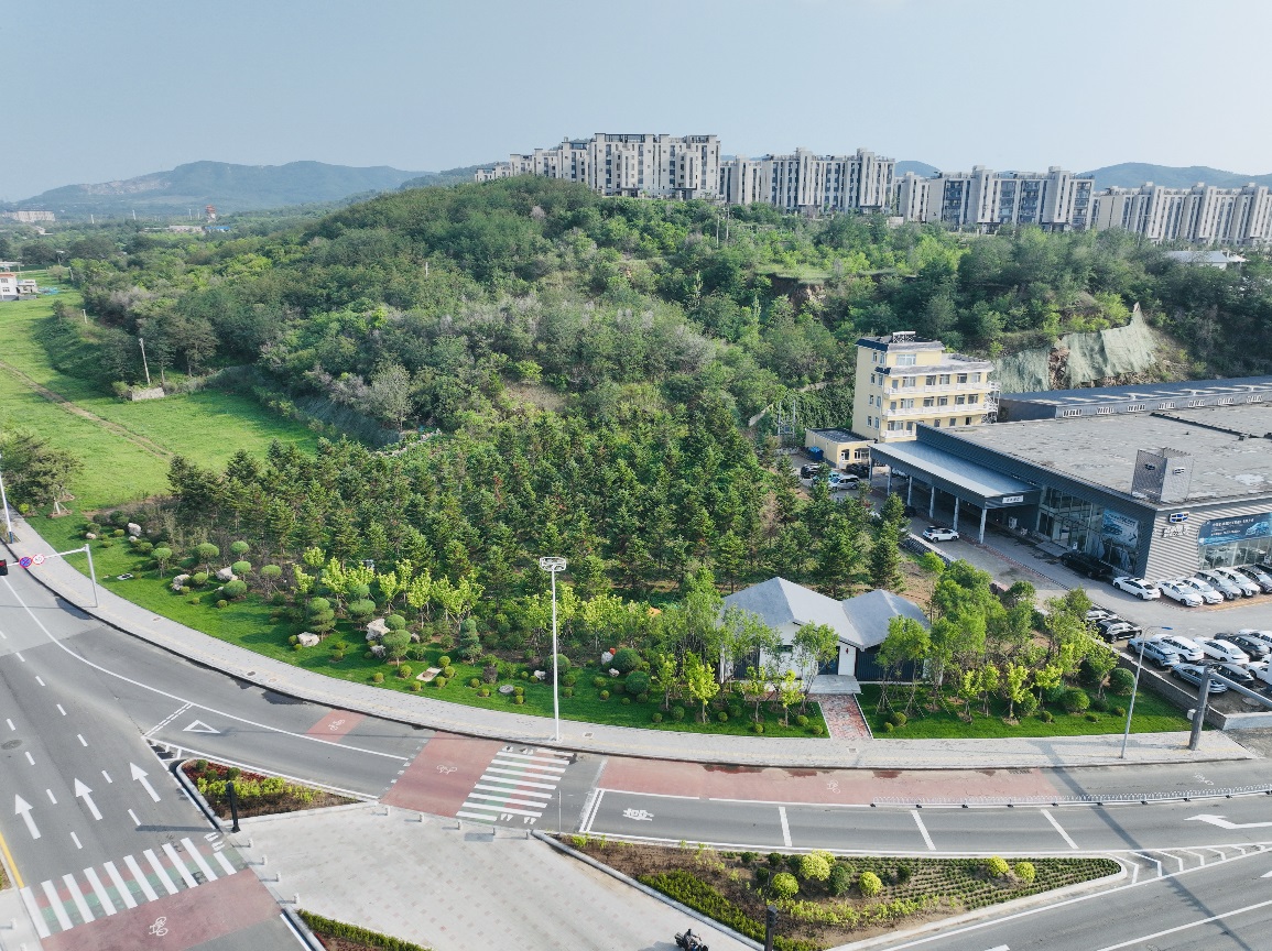 锦娘路西南角完成绿化景观提升改造。锦州市委宣传部供图 锦娘路西南角完成绿化景观提升改造。锦州市委宣传部供图